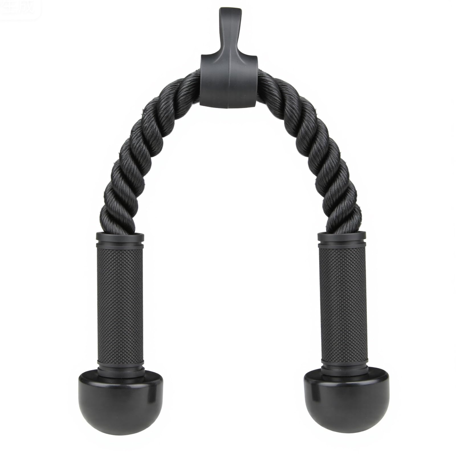 Tricep Rope Cable Attachment for Gym Rope Pull-Down Attachment with Rubber Handles Exercise Machine Attachments Pulley System