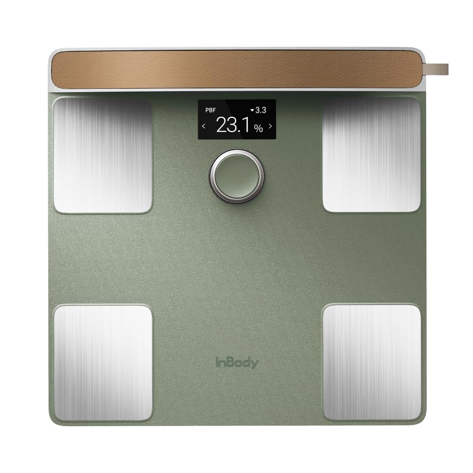 InBody Dial H40 Smart Scale | Body Composition Scale with BMI, Body Fat, Muscle Mass | Wi-Fi and Bluetooth Connectivity on InBody App (Green)