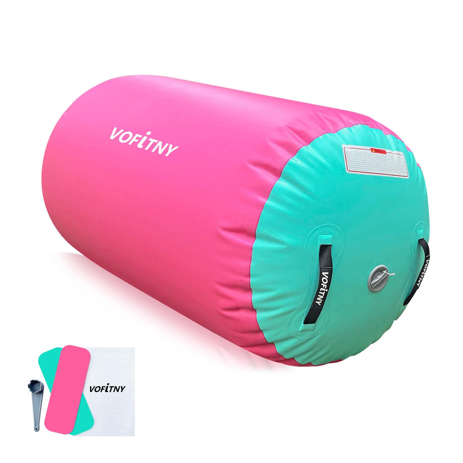 VOFiTNY Gymnastics Tumbling Equipment Air Barrel Inflatable Octagon Tumbler Roller Back-bend Trainer Cheerleading Without Pump