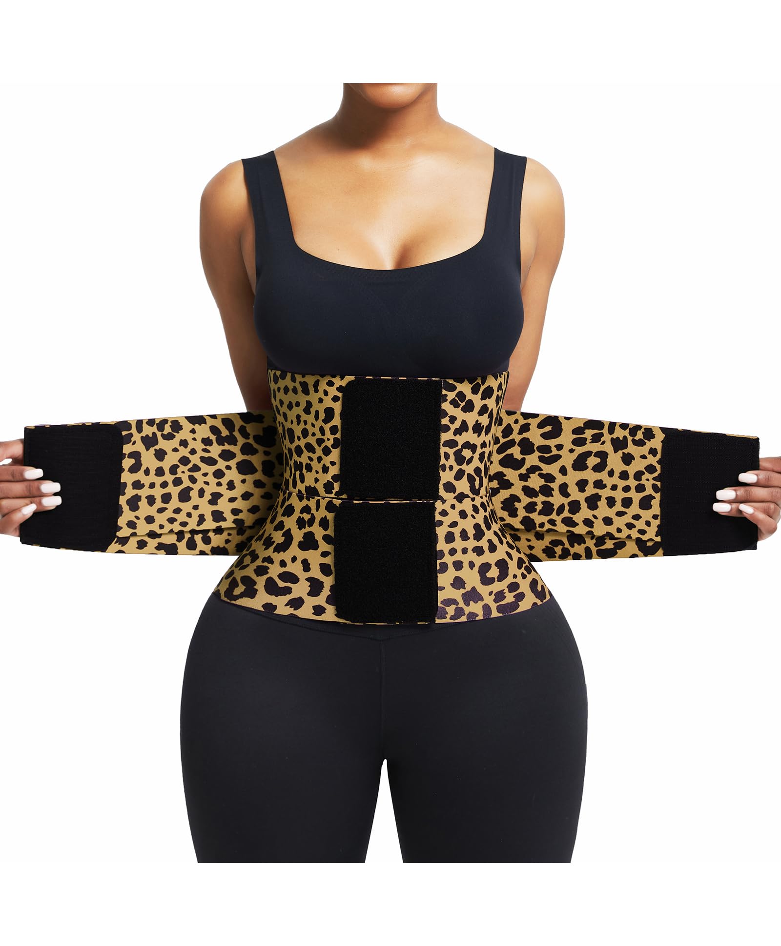FeelinGirl Waist Trainer Belt Cincher Trimmer Tummy Control Body Shaper