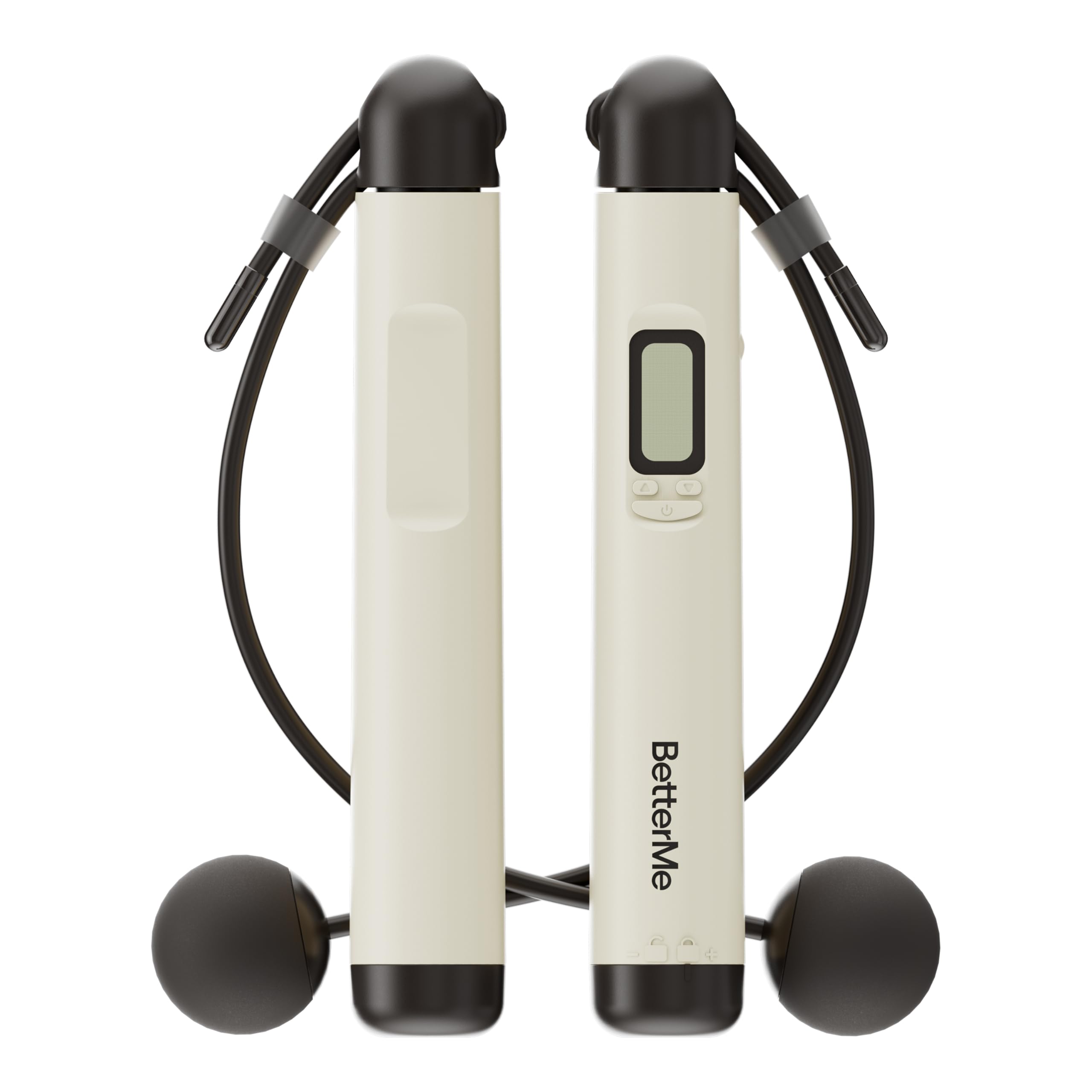BetterMe Cordless Jump Rope with Counter - Tracks Jump Count & Workout Duration - Height Adjustable Jump Rope for Women and Men - Cordless Indoor Workout