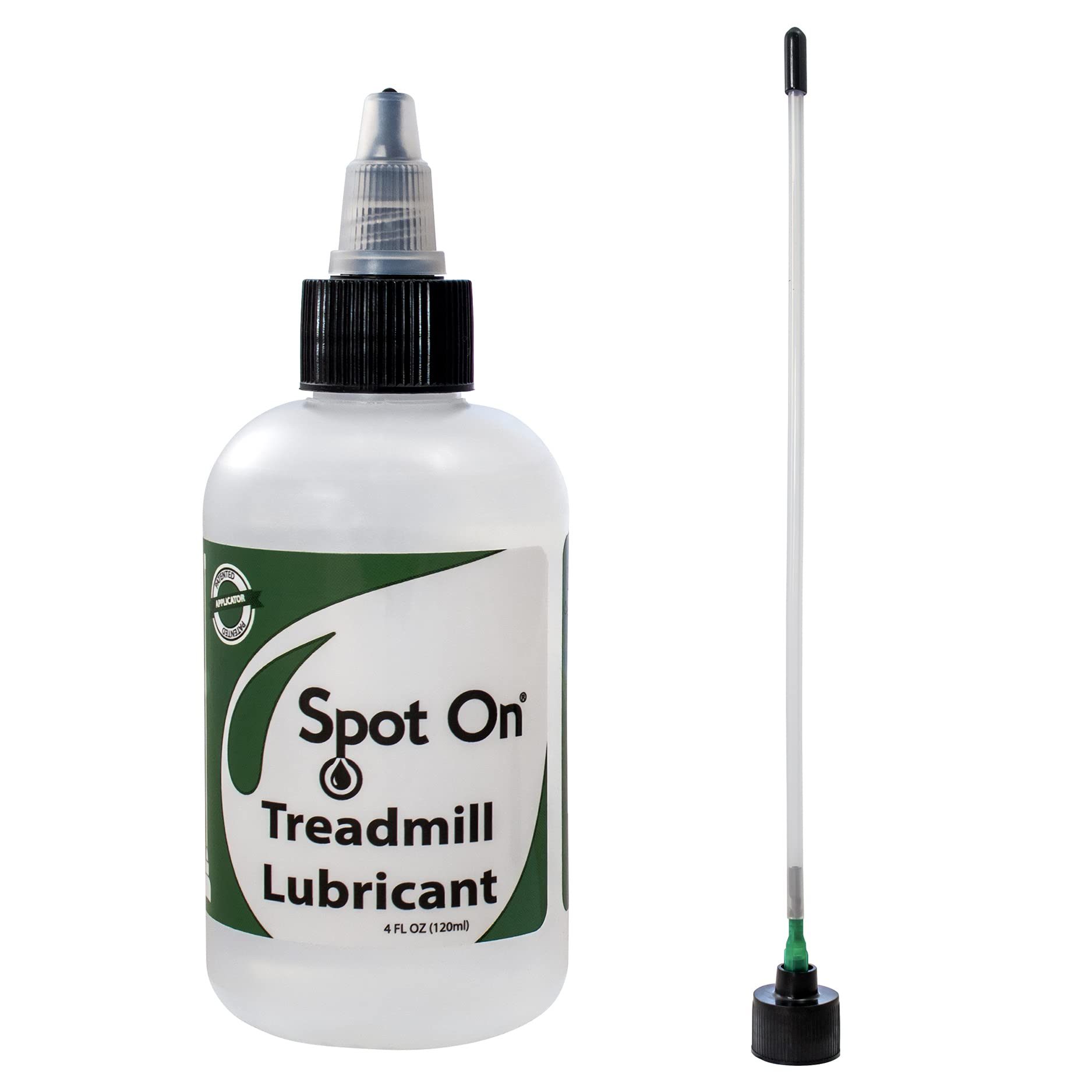 Premium Treadmill Belt Lubricant - Made in The USA - Patented 8 inch Application Tube and Precision Twist Cap - 100% Pure Silicone - Spot On