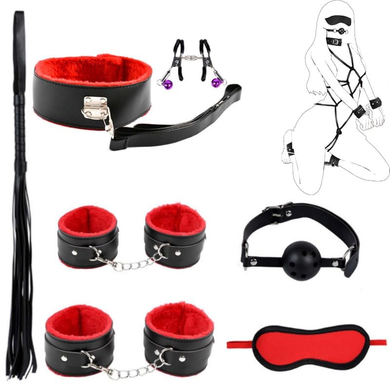 7-Piece Set of Smooth Leather Indoor Sports Equipment Accessories, Easy to Adjust and Use, Endurance Training Equipment