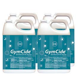 GymCide Concentrated Disinfectant & Cleaner For Gym Equipment, Sport Helmets, Yoga Mats, Locker Rooms, and Physical Therapy Centers, Gallon (Case of 4)…