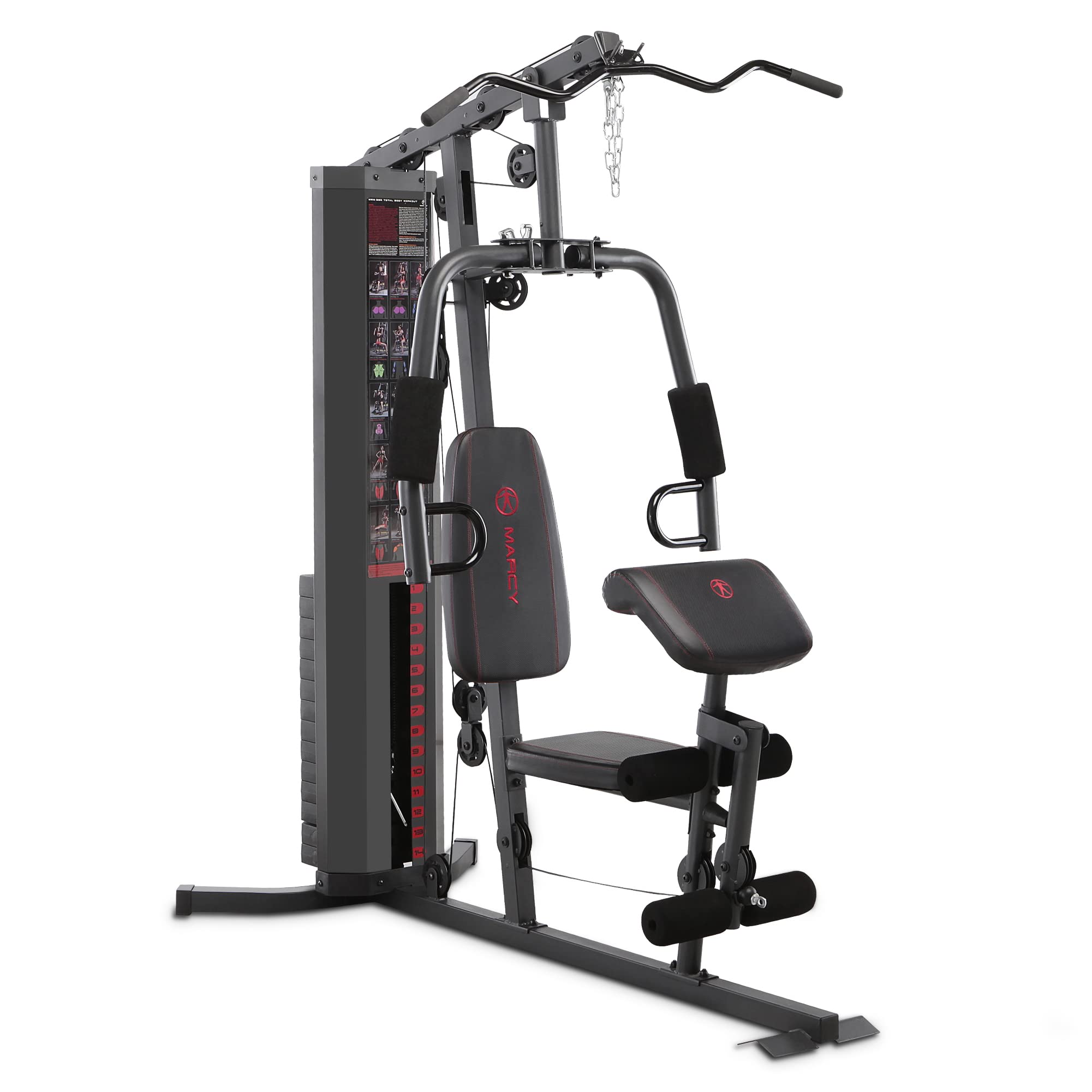 Marcy Multifunction Steel Home Gym 150lb Weight Stack Machine