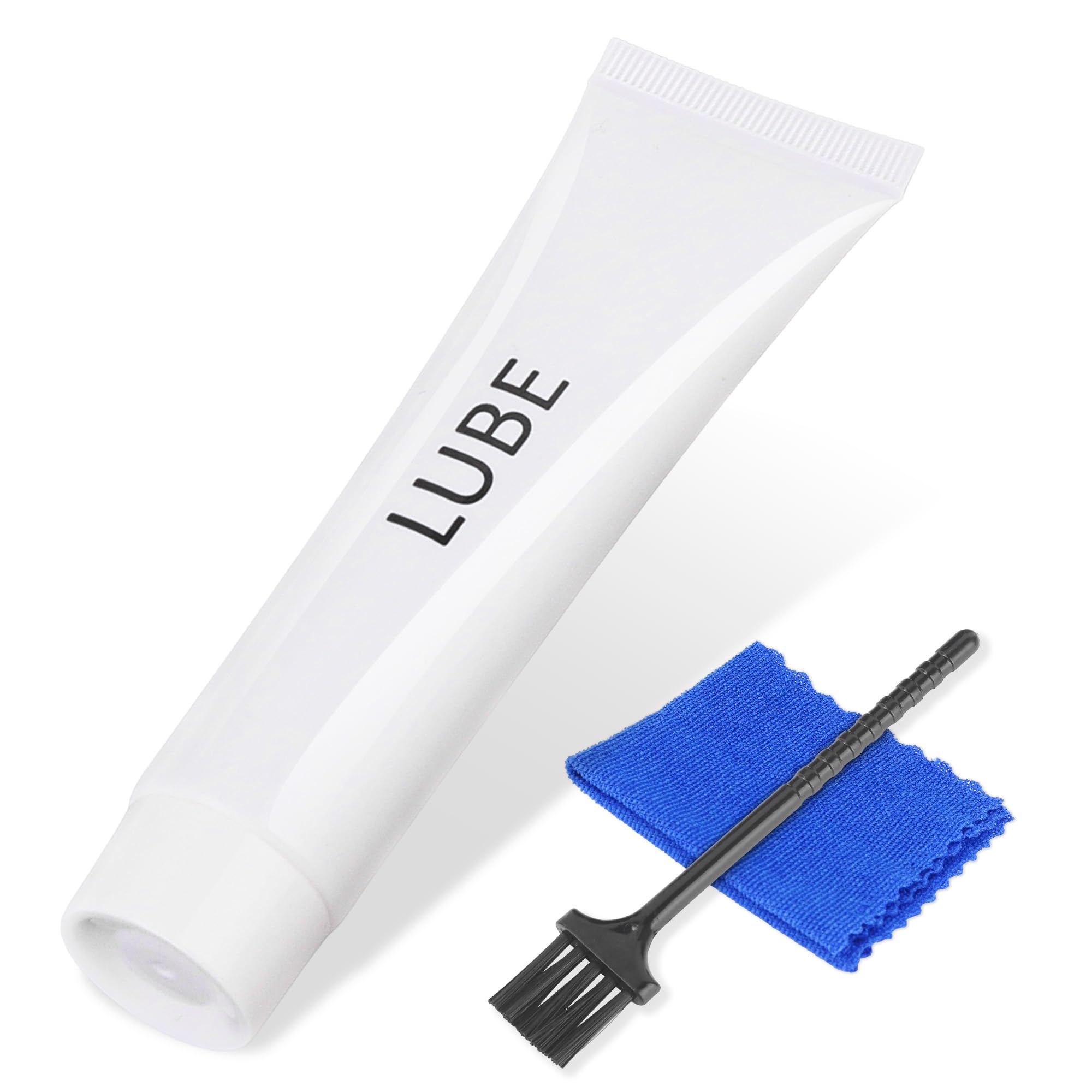 Fitness Treadmill Tube of Tread Belt Deck Lube for Spirit Sole Fitness Treadmill, Silicone Lubricant Oil Maintenance Lubricant p/n N020001, with Cleaning Cloth and Brush (1 Pack)