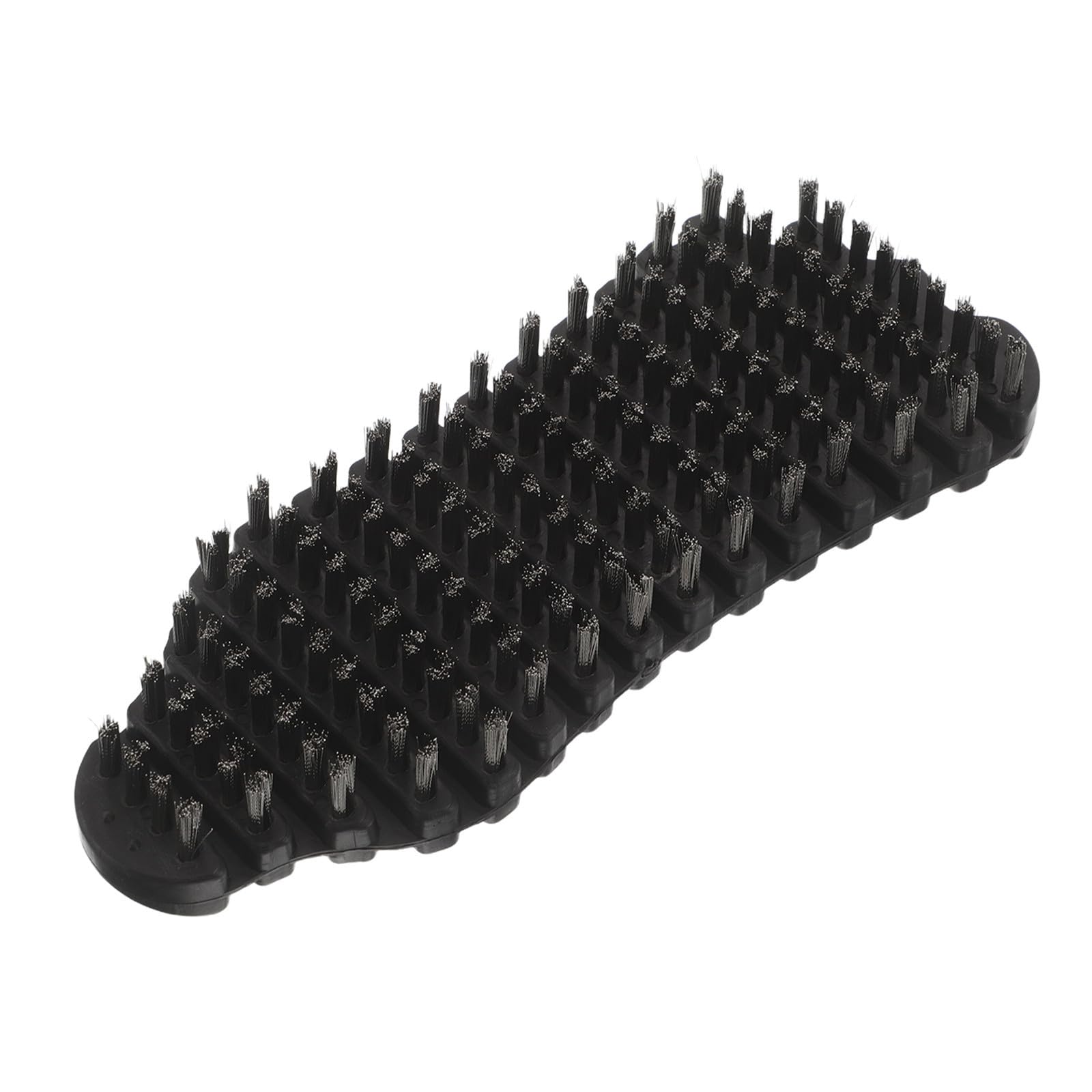 OSALADI Heavy Duty Steel Bristle Utility Brush with Wide Ergonomic Grip for Fitness Equipment Cleaning, Bendable Hand-held Design Protects Equipment Finish and Removes Sweat and Rust,