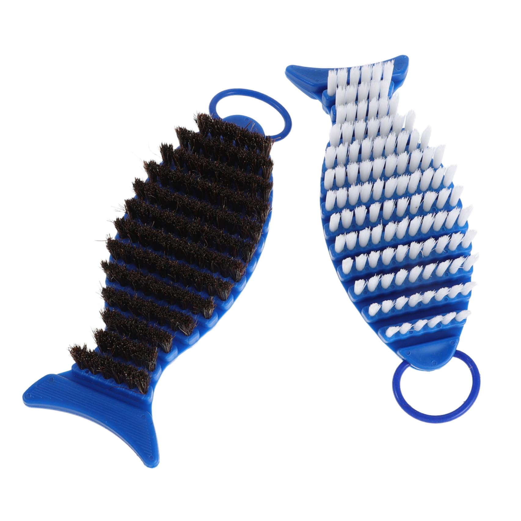 Barbell Cleaning Brush Set 2pcs Stiff Nylon Wire Brushes Weight Bar Care Equipment Cleaner for Home Gym Strength Training Bars Maintenance