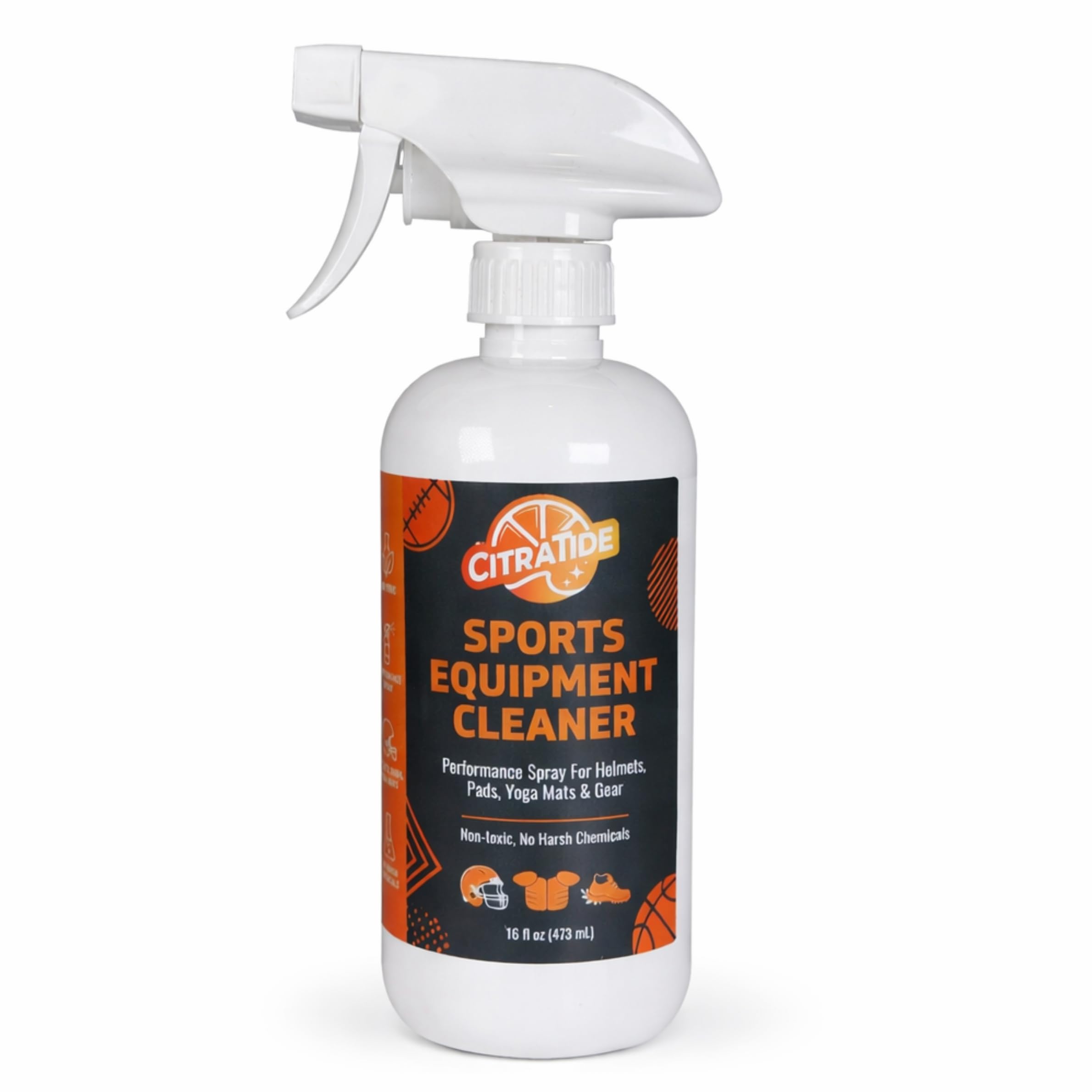 Sports Gear Refresh Spray (16oz) – Non-Toxic Equipment Refresher for Helmets, Pads, Yoga Mats & Gym Equipment – Performance-Focused Formula, No Harsh Chemicals