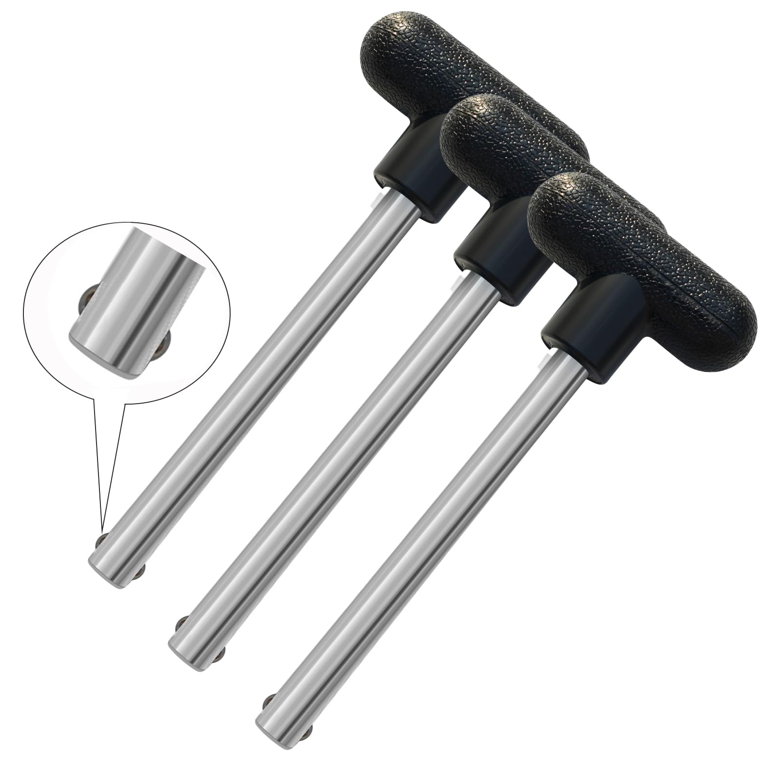3pcs Weight Stack Pin - 3/8 Inch Diameter 4 Inch Locking Space - Gym Pins for Weight Stack Fit Most Machines - Easy to Operate Drop Set Pins for Home Commercial Gym