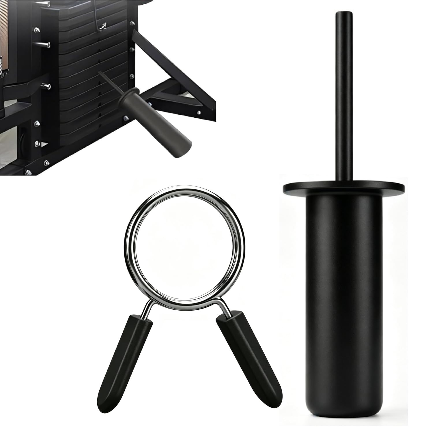 Weight Stack Pin with Spring Clip – Gym Pin for Home & Commercial | Secure spring clip locks weight plates firmly, Heavy-duty steel, Universal fit for most machines, Safe drop-set training