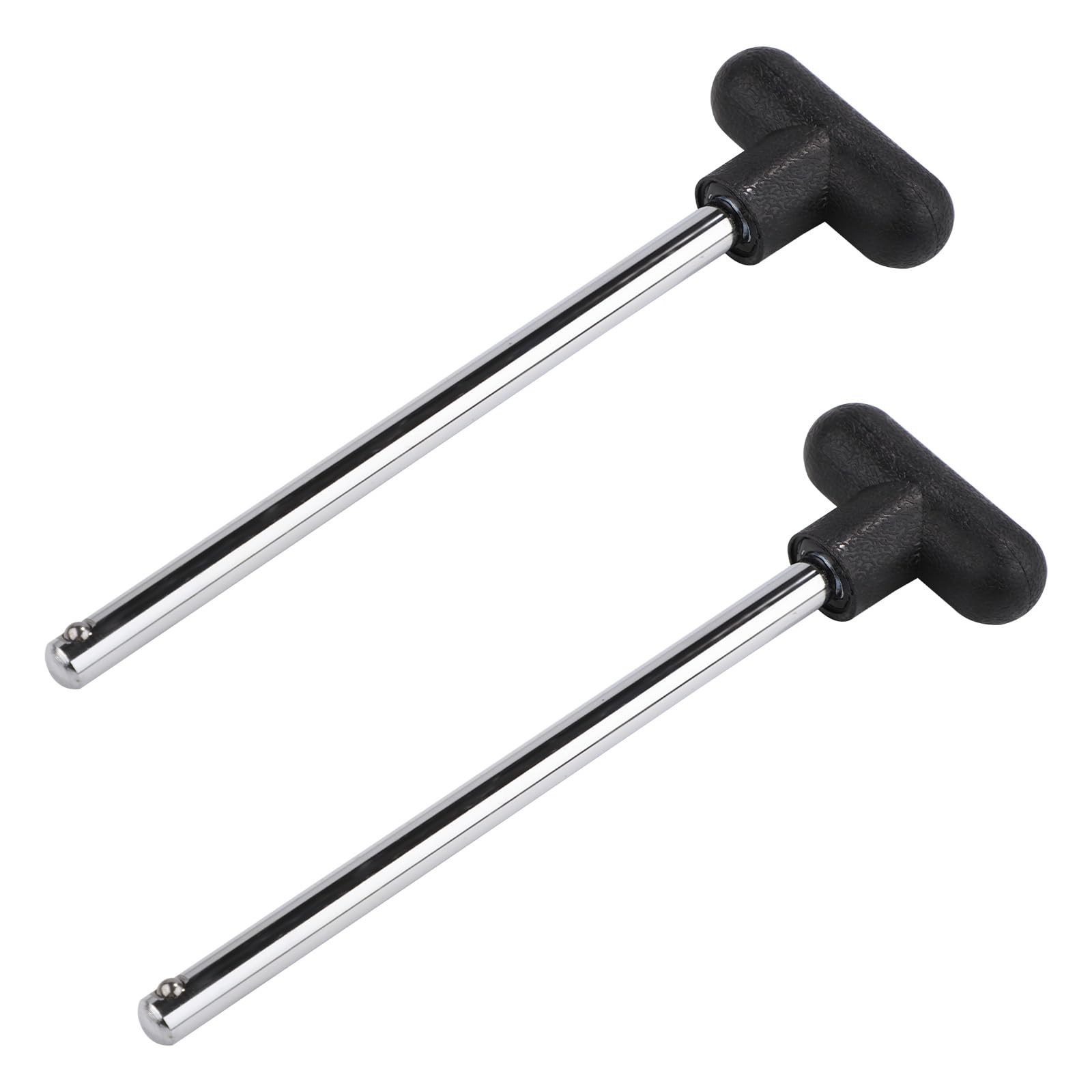 NQEUEPN 2pcs T-Shaped Weight Stack Pin, Pin Tensile 3/8 Inch Diameter 6 Inch Locking Space Gym Machine Bench Total Pin Extender Weight Selector Pin for Home Gym Exercise Workout Accessories