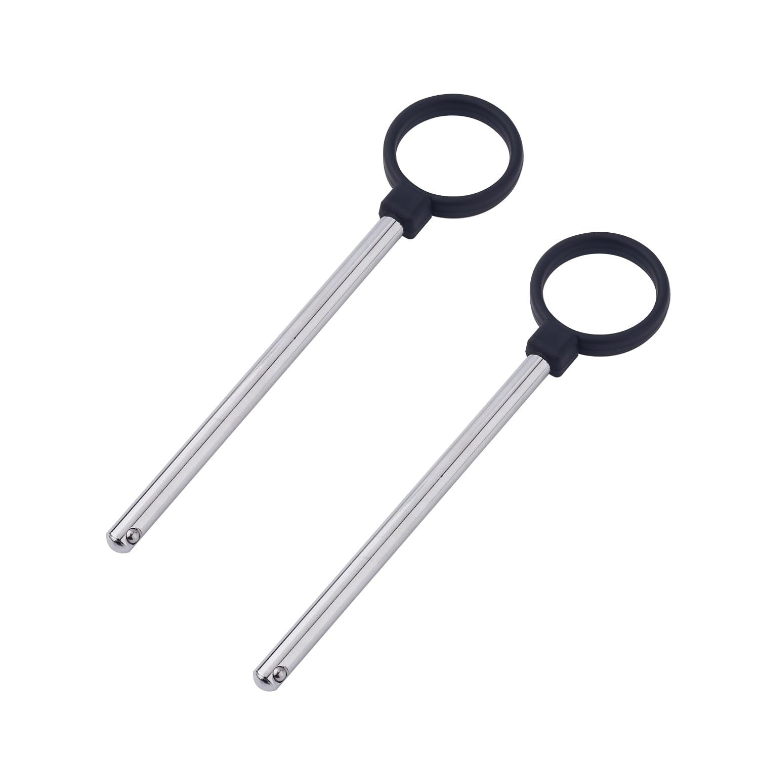 2pcs Ring Shaped Weight Machine Stack Pin, 3/8 Inch Diameter Drop Set Pins 6 Inch Gym Pins for Weight Stack Carbon Steel Loading Pin for Weight Plates Weight Selector Stack Extender Pin for Home Gym