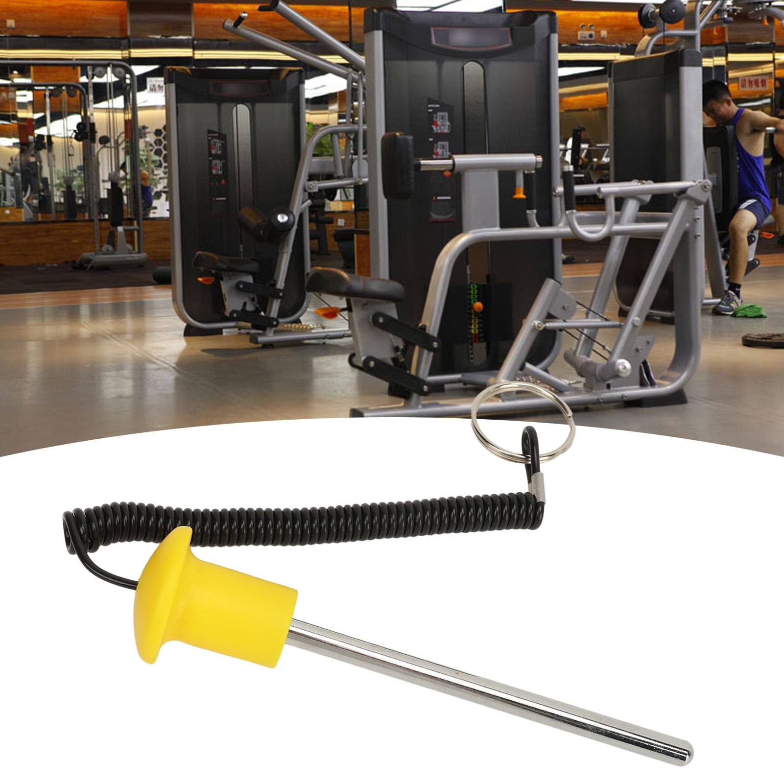 Weight Stack pin, Magnetic Gym Weight Stack pin Strength Training Equipment with Embedded Magnet and Lanyard, for Fitness Accessories and Machine Replacement