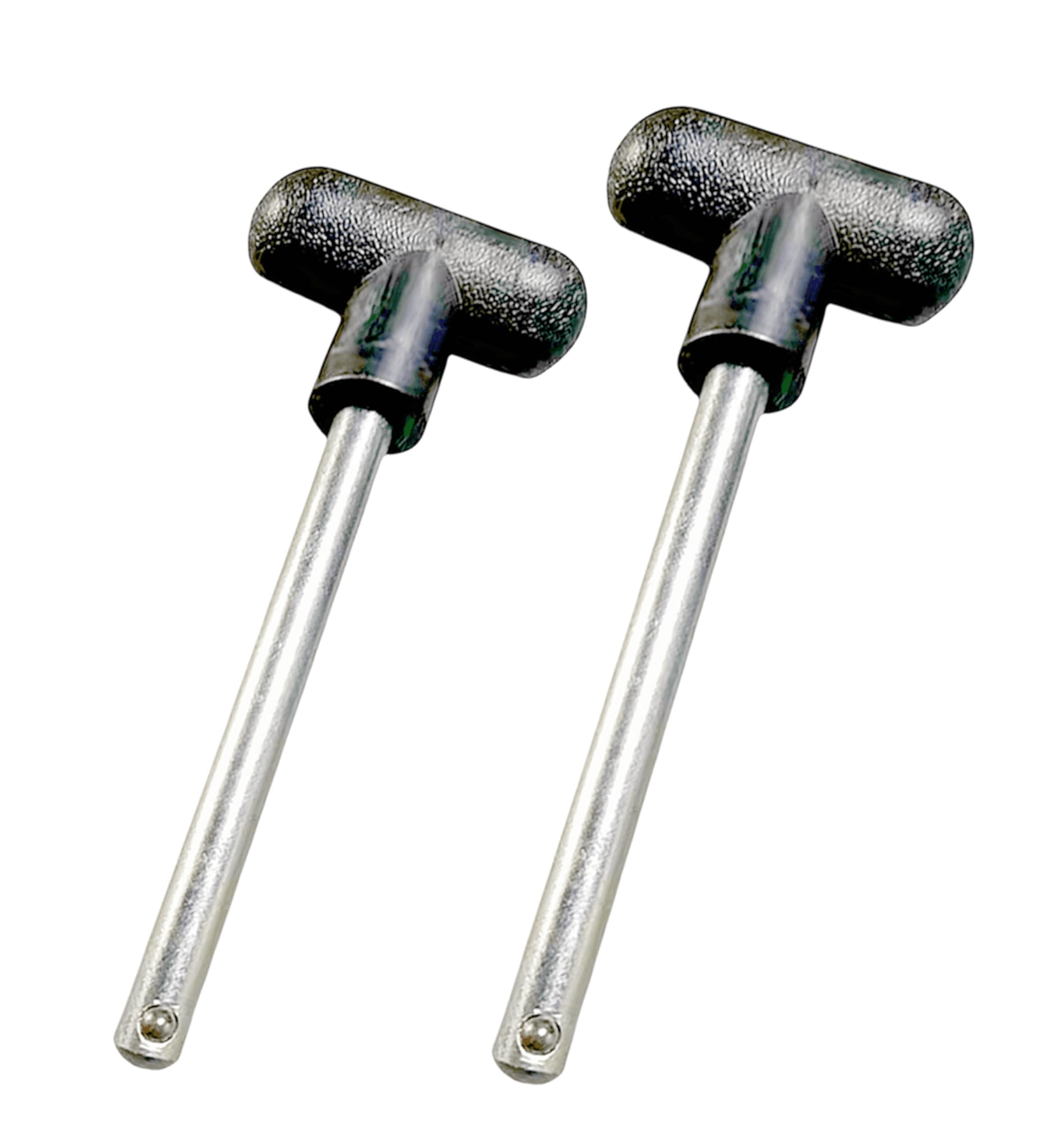 T-Handle Knob Weight Stack Pin Steel Replacement SELECTOR Key Pin, 3/8" Dia Shaft 5 1/2" Locking Space Deluxe Designer Hitch Pin (2Pack, 6" Locking Space)