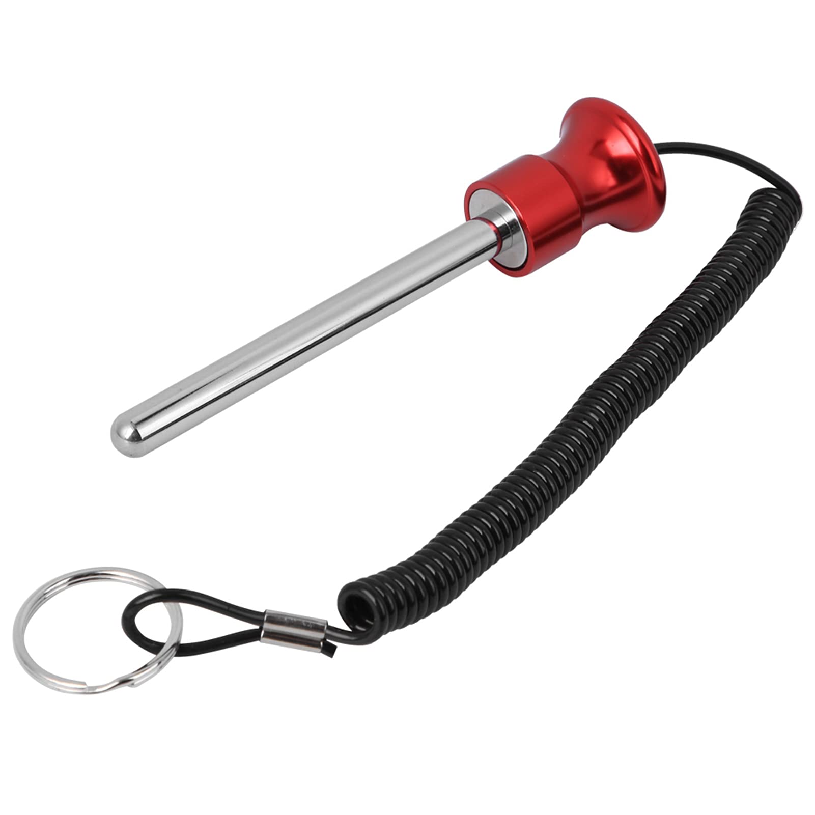 Drop Set Pins Gym with Pull Rope, Stable Weight Stack Pin, Practical Gym Pin Easy to Install, Replacement for Strength Training Equipment, Rod Length 4in Diameter 0.4in