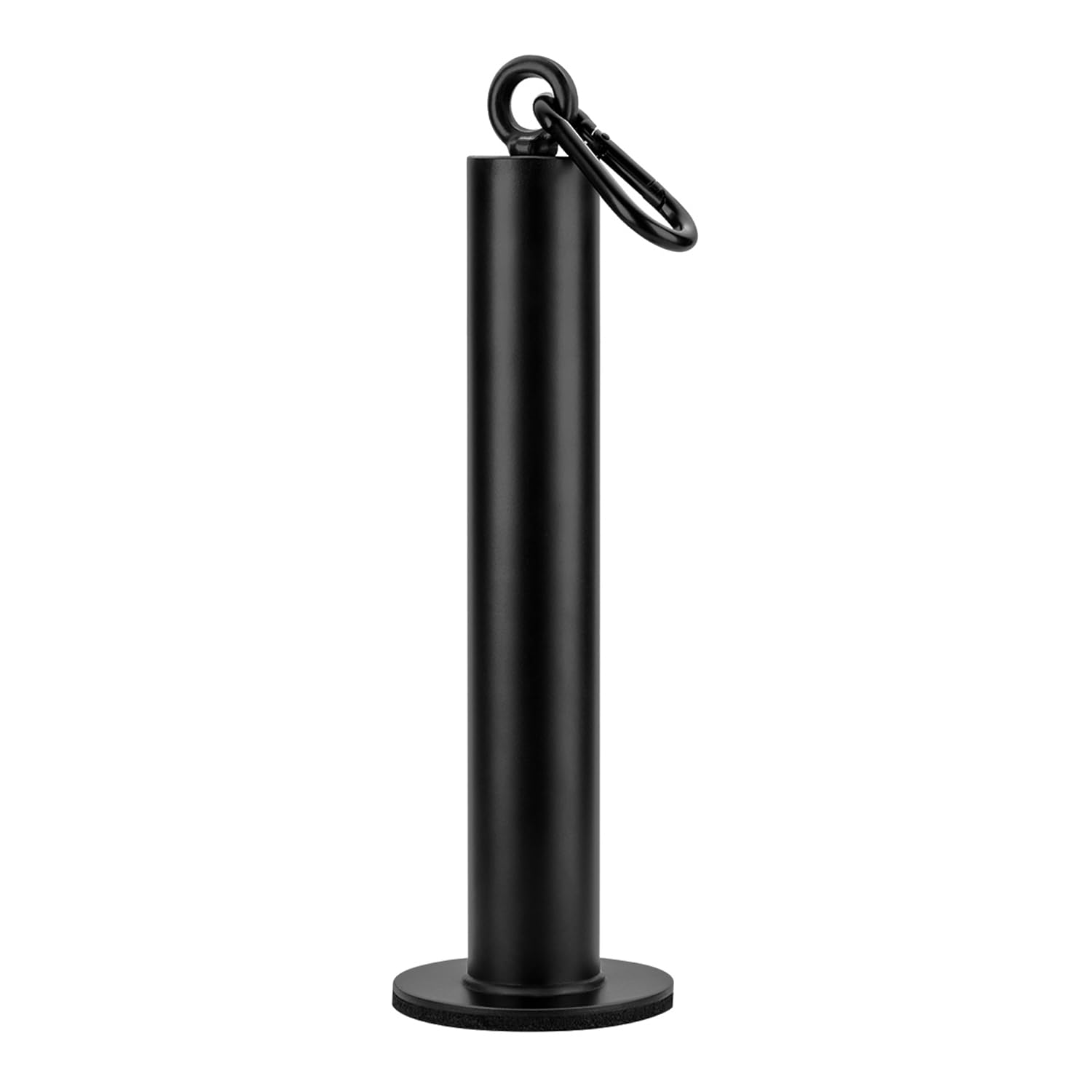 Loading Pin with Carabiner fit 2 inch Olympic Weight Plate,Heavy Duty Weight Loading Pin Long for Cable Pulley System LAT Pulldown,440LB Capacity,Anti-Slip Base,Commercial & Home Gym Use