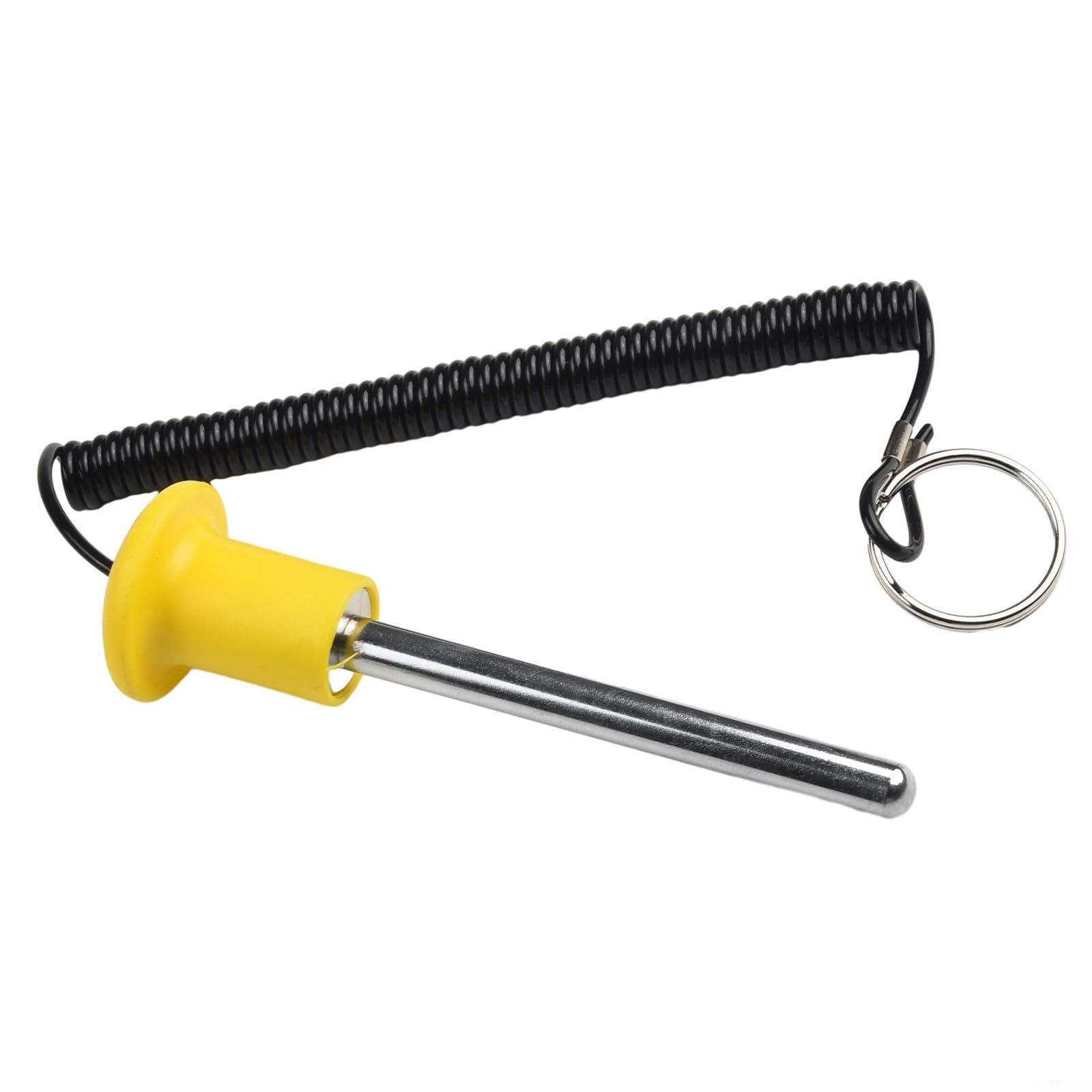 Fitness Equipment Weight Stack Pin With Steel Wire Lanyard, Replacement Bolt For Gym Machines, Plastic And Steel Construction(for for m10*105mm)